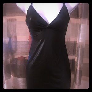 Black Micro Mini Halter Dress